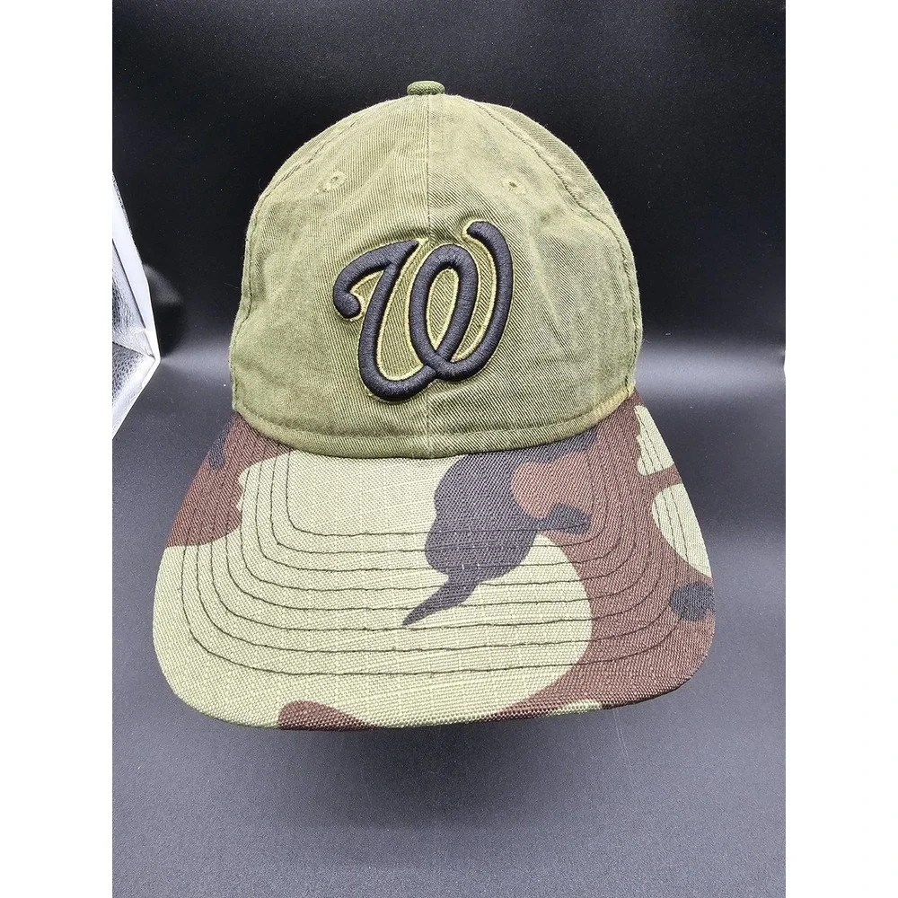 New Era 9twenty Washington Nationals MLB Camo Adjustable Baseball Cap Hat